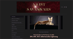 Desktop Screenshot of alistsavannahs.com